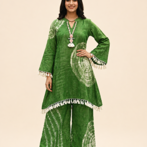 Green Batic Print Co-ord set