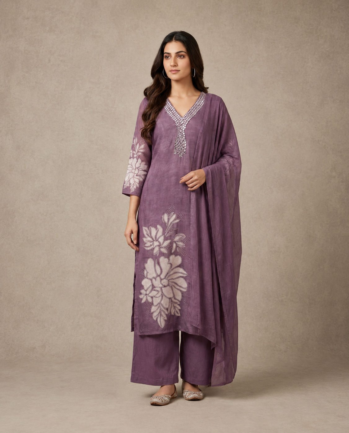 Lilac Chdneri Floral suit