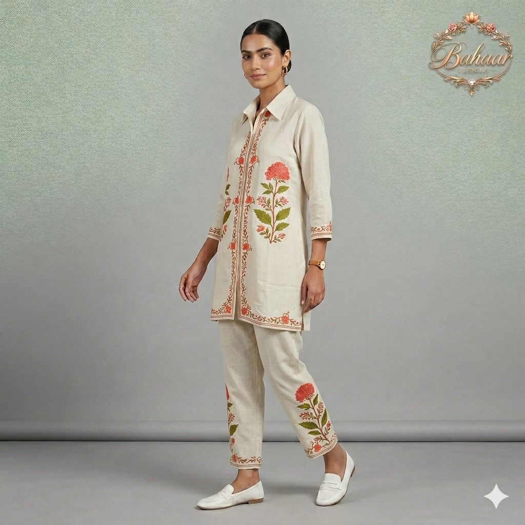 Beige Colour Co-ord Set