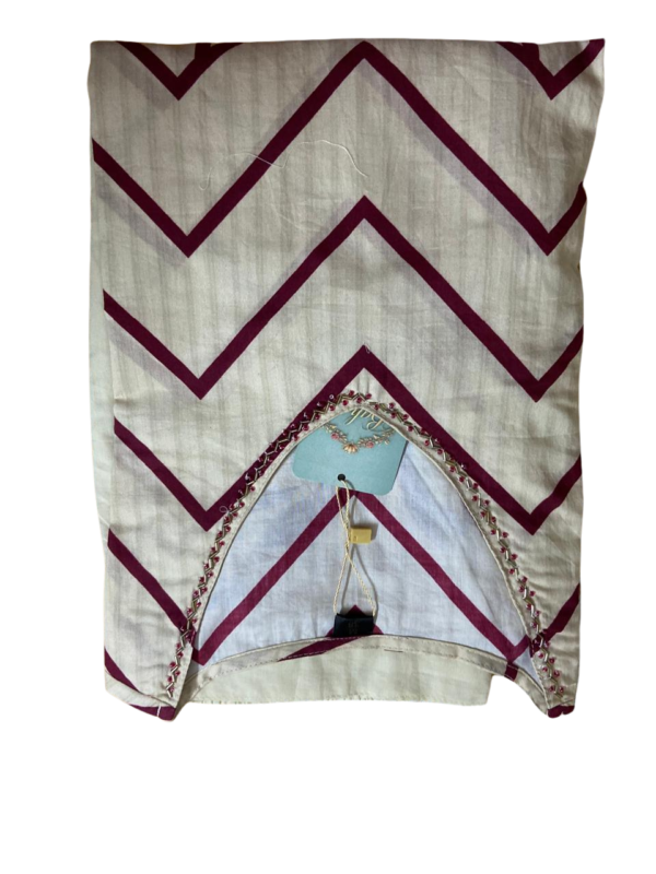 Beige Colour Geometric Print suit