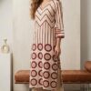 Beige Cotton Kurta Set