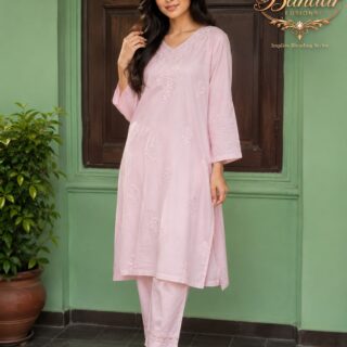 Light Pink Lukhnavi Suit