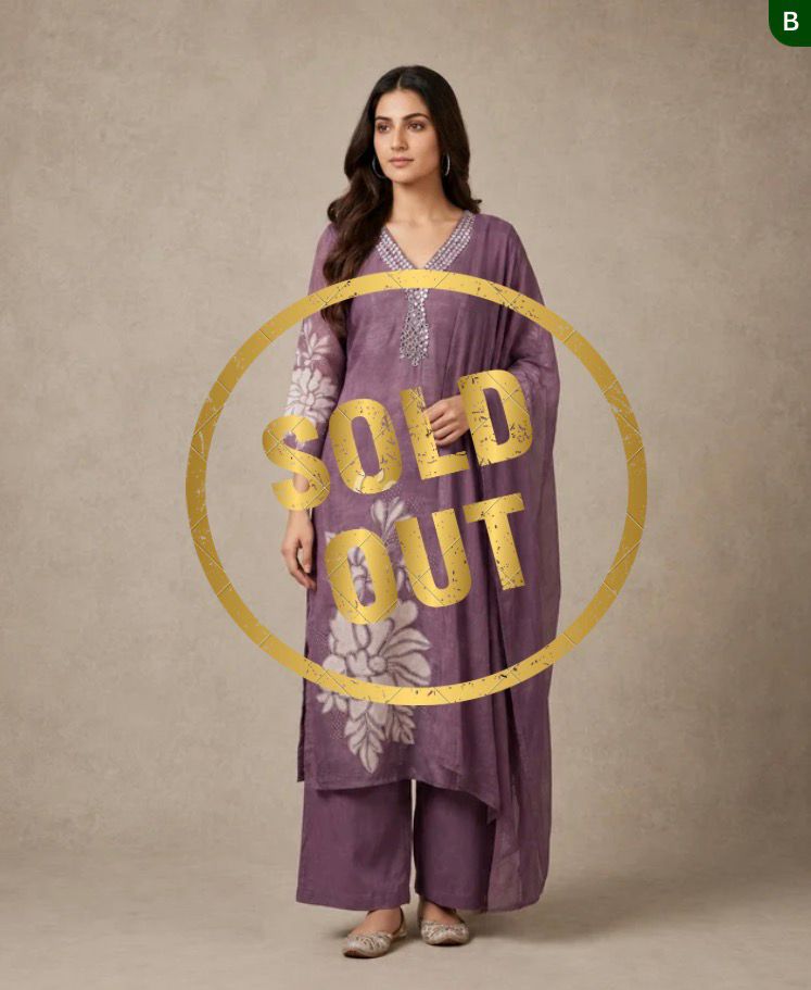 Dusky Silk Blend Plum Colour suit