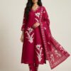 Magenta Cotton Suit