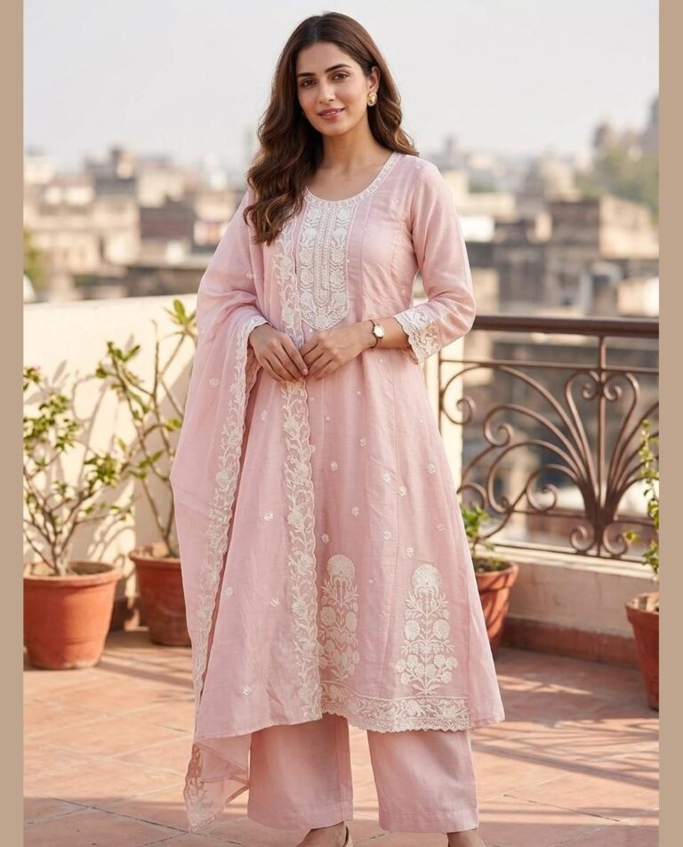 Blush Pink A line Suit